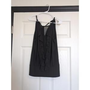 Medium NWT Julian Chang black mesh going out top
